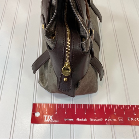 Salvador Ferragamo Pewter & Brown shoulder bag - Picture 13 of 15